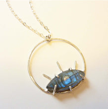 Load image into Gallery viewer, Labradorite Eye of the Sun Pendant