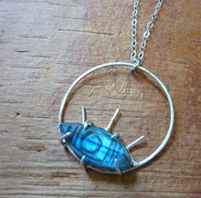 Load image into Gallery viewer, Labradorite Eye of the Sun Pendant