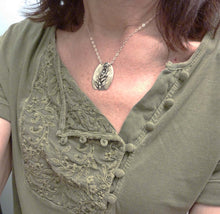 Load image into Gallery viewer, Lavender Relic Pendant, Fine Silver