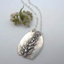 Load image into Gallery viewer, Lavender Relic Pendant, Fine Silver