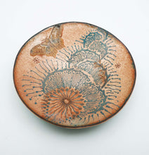 Load image into Gallery viewer, Moth and Flower Copper Enamel Bowl