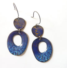 Load image into Gallery viewer, Ocean Crackle Enamel Earrings