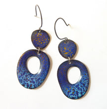 Load image into Gallery viewer, Ocean Crackle Enamel Earrings