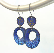 Load image into Gallery viewer, Ocean Crackle Enamel Earrings