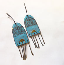 Load image into Gallery viewer, Sun Queen Enamel Earrings