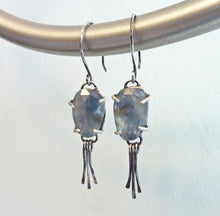 Load image into Gallery viewer, sapphire fringe earrings