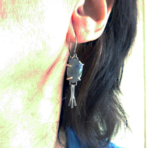 Load image into Gallery viewer, Sapphire Fringe Earrings