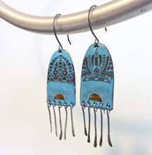 Load image into Gallery viewer, Sun Queen Enamel Earrings