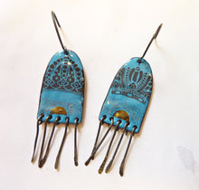 Load image into Gallery viewer, Sun Queen Enamel Earrings