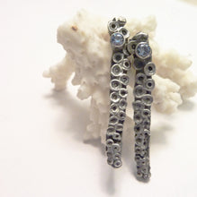Load image into Gallery viewer, Tentacle Stud Earrings With Cubic Zirconia