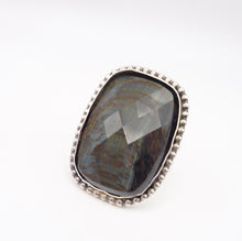 Load image into Gallery viewer, Blue Tiger Eye Ring, Size 6