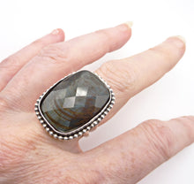 Load image into Gallery viewer, Blue Tiger Eye Ring, Size 6