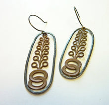 Load image into Gallery viewer, Art Deco Tree Earrings