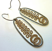 Load image into Gallery viewer, Art Deco Tree Earrings