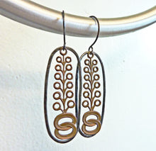 Load image into Gallery viewer, Art Deco Tree Earrings