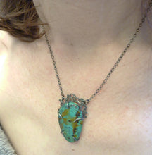 Load image into Gallery viewer, Turquoise Sea Lace Pendant