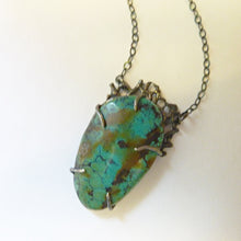 Load image into Gallery viewer, Turquoise Sea Lace Pendant