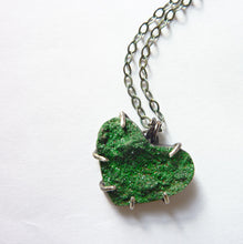Load image into Gallery viewer, Uvarovite Heart Pendant, Green Garnet Gemstone, OOAK