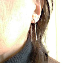 Load image into Gallery viewer, XO Hoop Earrings, Sterling Silver
