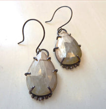 Load image into Gallery viewer, Rosecut Yellow Sapphire Earrings