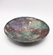 Load image into Gallery viewer, Galaxy Bowl, Hand Forged and Enameled Copper, OOAK
