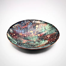 Load image into Gallery viewer, Galaxy Bowl, Hand Forged and Enameled Copper, OOAK
