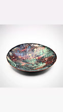 Load image into Gallery viewer, Galaxy Bowl, Hand Forged and Enameled Copper, OOAK
