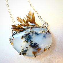 Load image into Gallery viewer, Dendritic Agate Wildflower Pendant
