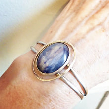 Load image into Gallery viewer, Luminous Kyanite Cuff Bracelet
