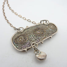 Load image into Gallery viewer, Abalone Shell and Labradorite Dangle Necklace, Mariner&#39;s Necklace
