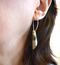 Load image into Gallery viewer, Apache Gold Blade Hoop Earrings
