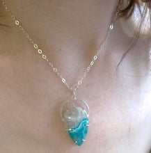 Load image into Gallery viewer, Azurite Sunrise Over Water Pendant
