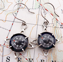 Load image into Gallery viewer, Compass Rose Earrings
