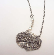Load image into Gallery viewer, Flower Garden Pendant, Fine Silver
