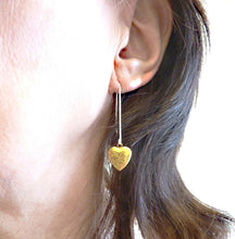 Load image into Gallery viewer, Vintage Brass Locket Earrings
