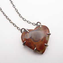 Load image into Gallery viewer, Peanut Obsidian Heart Pendant
