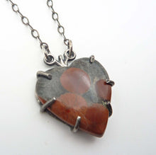 Load image into Gallery viewer, Peanut Obsidian Heart Pendant
