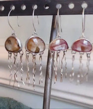 Load and play video in Gallery viewer, Golden Sapphire Jellyfish Earrings
