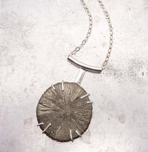 Load image into Gallery viewer, Ray of Light Pyrite Sun Pendant
