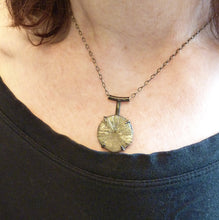 Load image into Gallery viewer, Ray of Light Pyrite Sun Pendant
