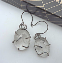 Load image into Gallery viewer, Tourmalated Quartz Earrings, OOAK

