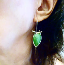 Load image into Gallery viewer, Opalized Petrified Wood Balance Earrings
