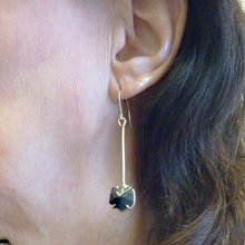 Load image into Gallery viewer, Black Star Spinel Earrings
