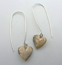 Load image into Gallery viewer, Vintage Brass Locket Earrings

