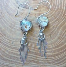 Load image into Gallery viewer, Mermaid Earrings, Abalone Doublet Fringe
