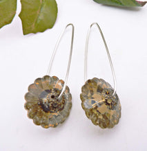 Load image into Gallery viewer, Margarita Hoop Earrings, Vintage Swarovski Crystal
