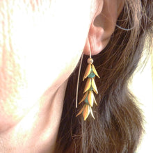 Load image into Gallery viewer, Bellflower Turquoise Earrings
