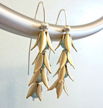 Load image into Gallery viewer, Bellflower Turquoise Earrings
