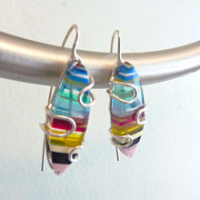 Load image into Gallery viewer, Surfite Rainbow Earrings, One-of-a-Kind
