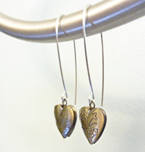 Load image into Gallery viewer, Vintage Brass Locket Earrings
